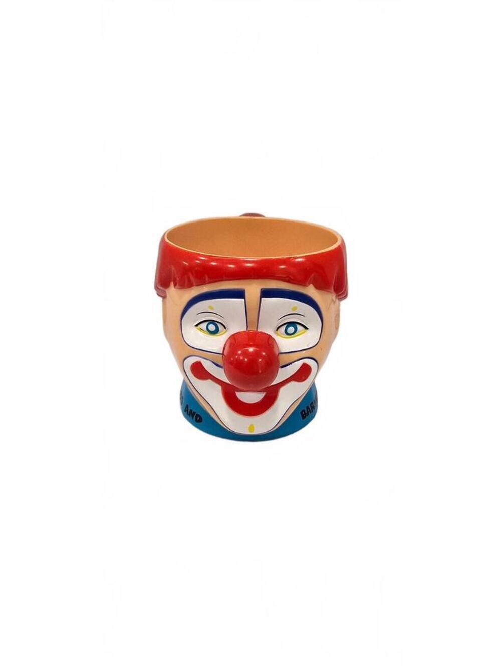 Vintage Ringling Bros and Barnum & Bailey Clown Face Plastic Mug